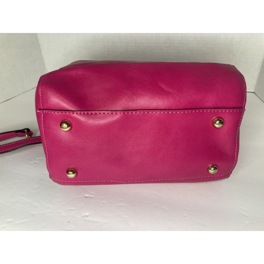 Betsey Johnson Satchel Crossbody Hot Pink Gold Telephone Coquette Barbie Glam - Picture 5 of 16